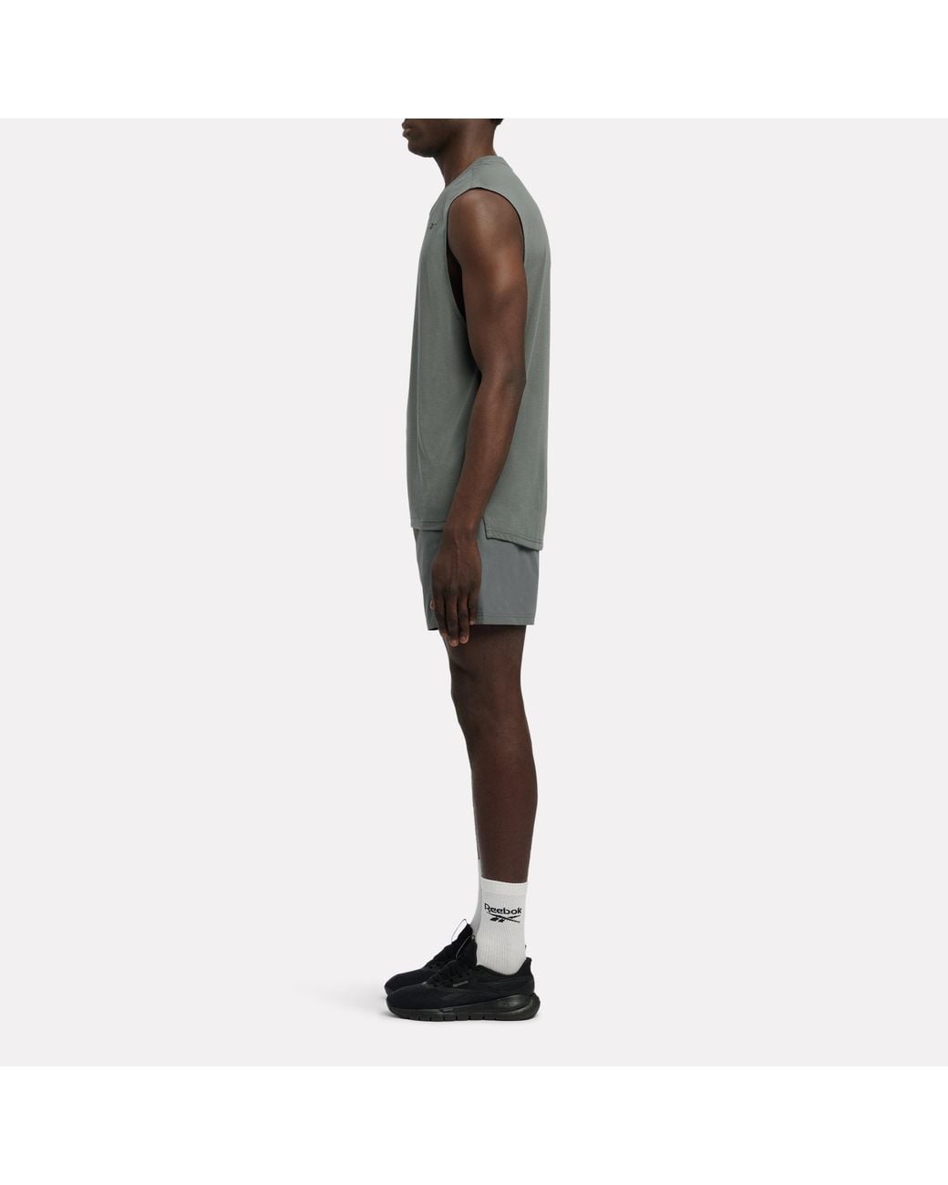 Reebok Gray Id Train Easy Fit Sleeveless T-Shirt