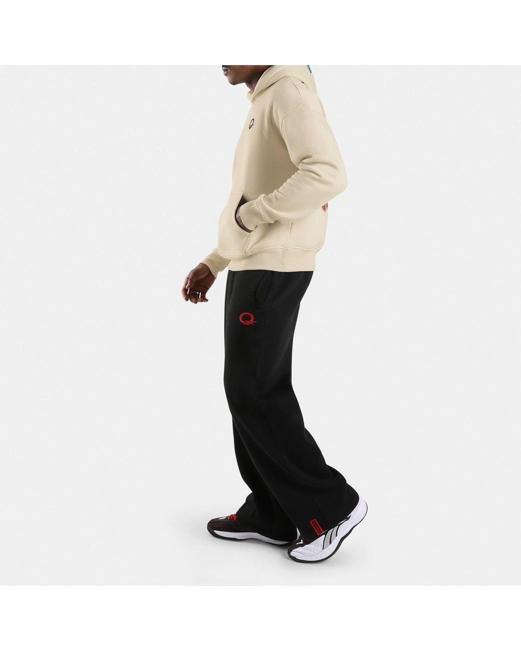 Reebok Natural Allen Iverson Relaxed Brushed Fleece Graphic Hoodie
