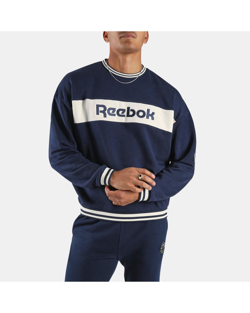 Reebok Blue Lawn Club Crew Sweatshirt for men