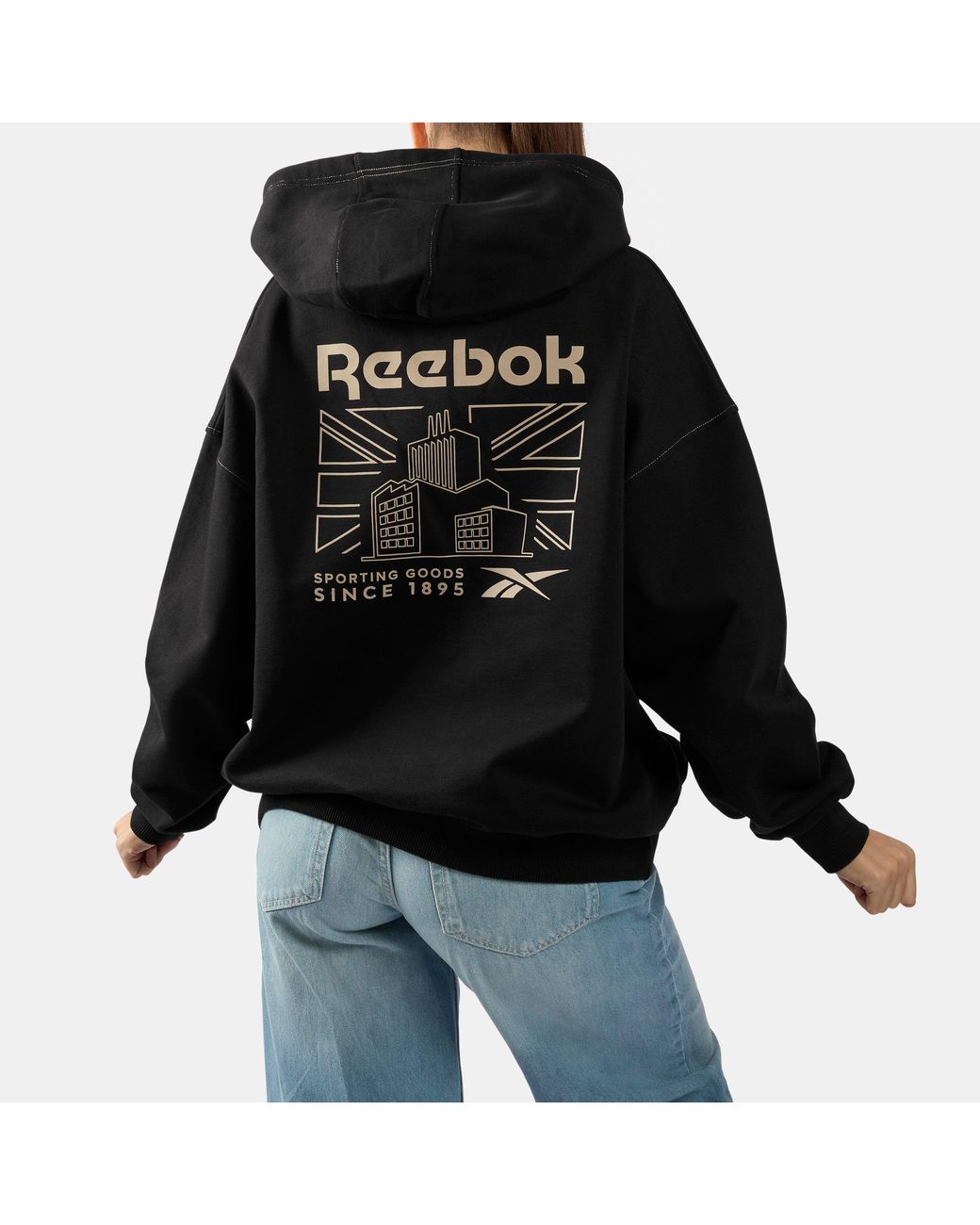 Reebok Black Forge Standard Relaxed Hoodie