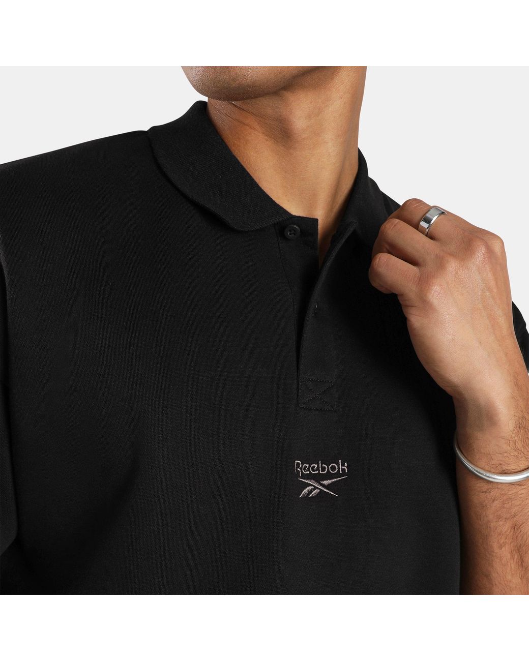 Reebok Black Wardrobe Essentials Polo Shirt