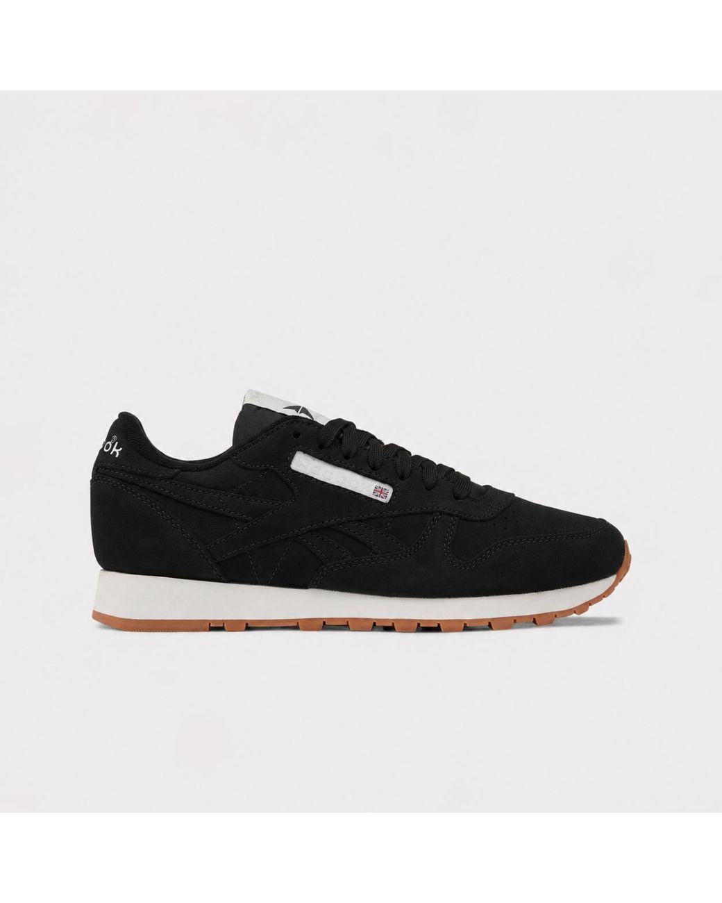 Reebok Black Classic Leather Sneakers