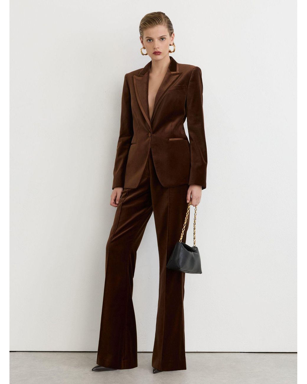 Reiss Brown Suit Trousers