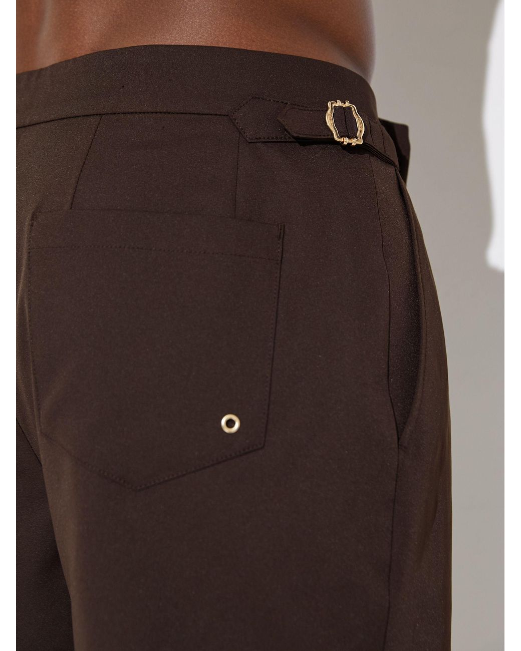 Reiss Brown Swim Shorts for men
