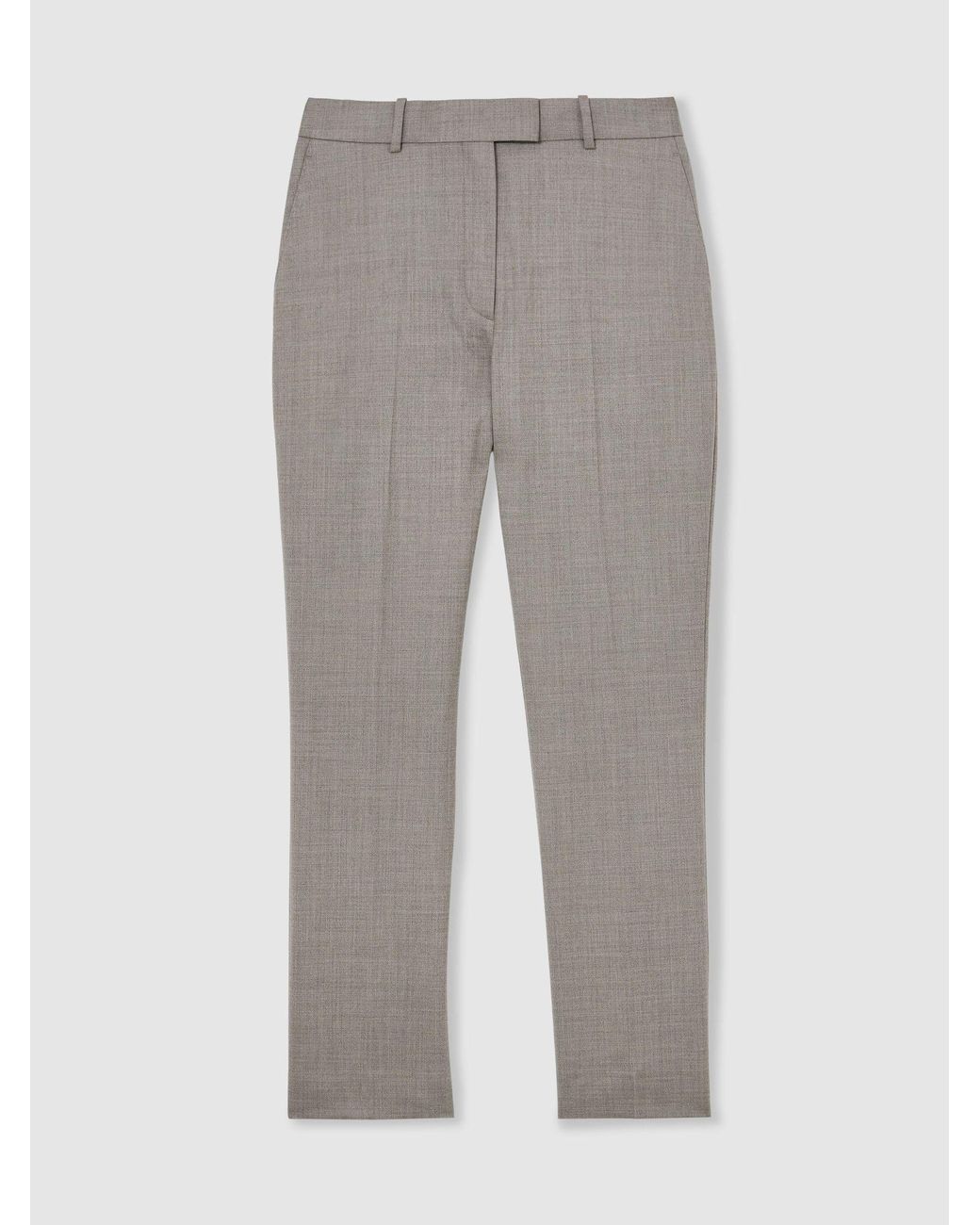 Reiss Natural Wool-Blend Slim-Leg Trousers