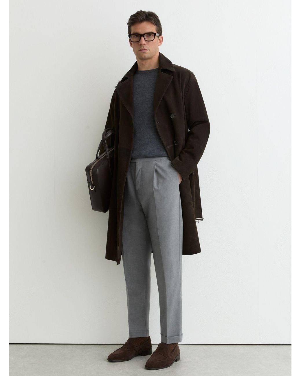 Reiss Gray Adjuster - Light Grey Promise Adjuster Tailored-fit Side-adjuster Suit Trousers Wool-blend, 32w X 31l (uk 32 R) for men