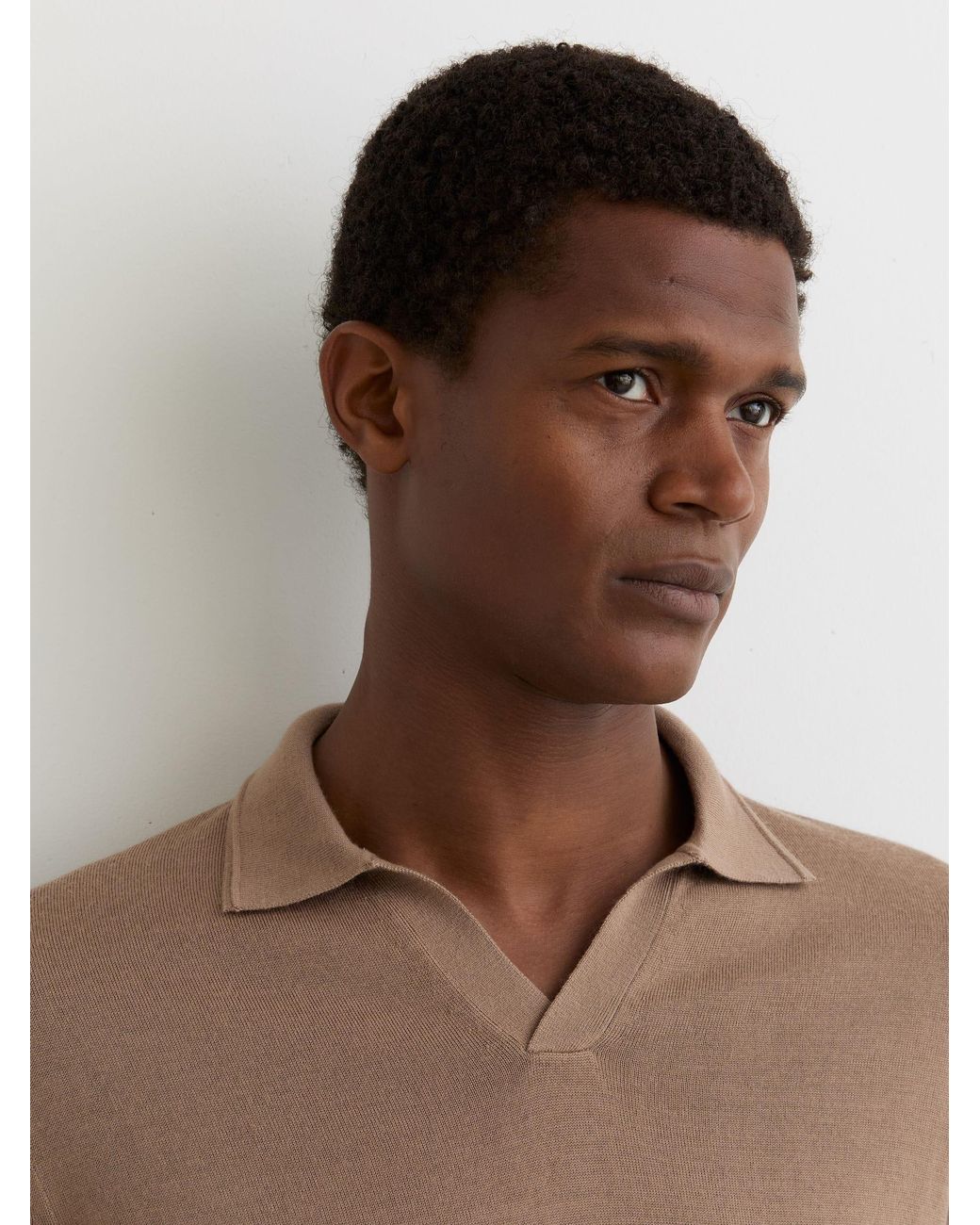 Reiss Multicolor Duchie - Camel Brown Polo Shirt, S for men