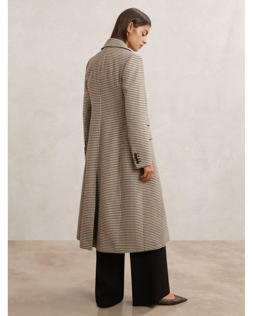 Reiss Natural Wool-Blend Single-Breasted Coat