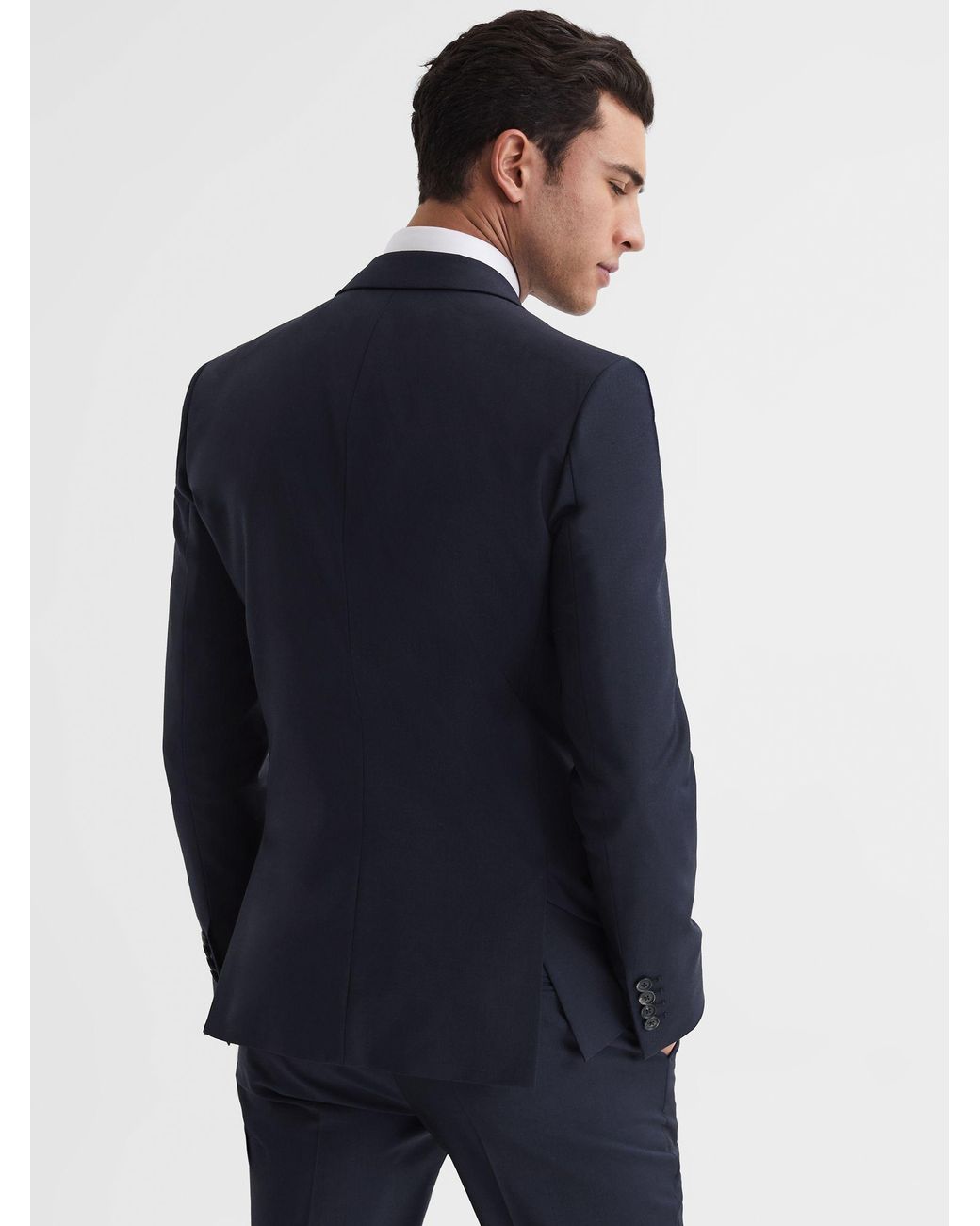 Reiss Blue Hope - Navy Modern Fit Travel Blazer, Us 42 Regular for men