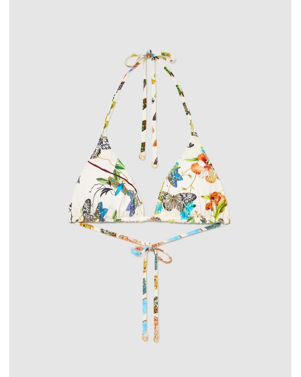 Reiss Brown X Nybg Printed Reversible Bikini Top