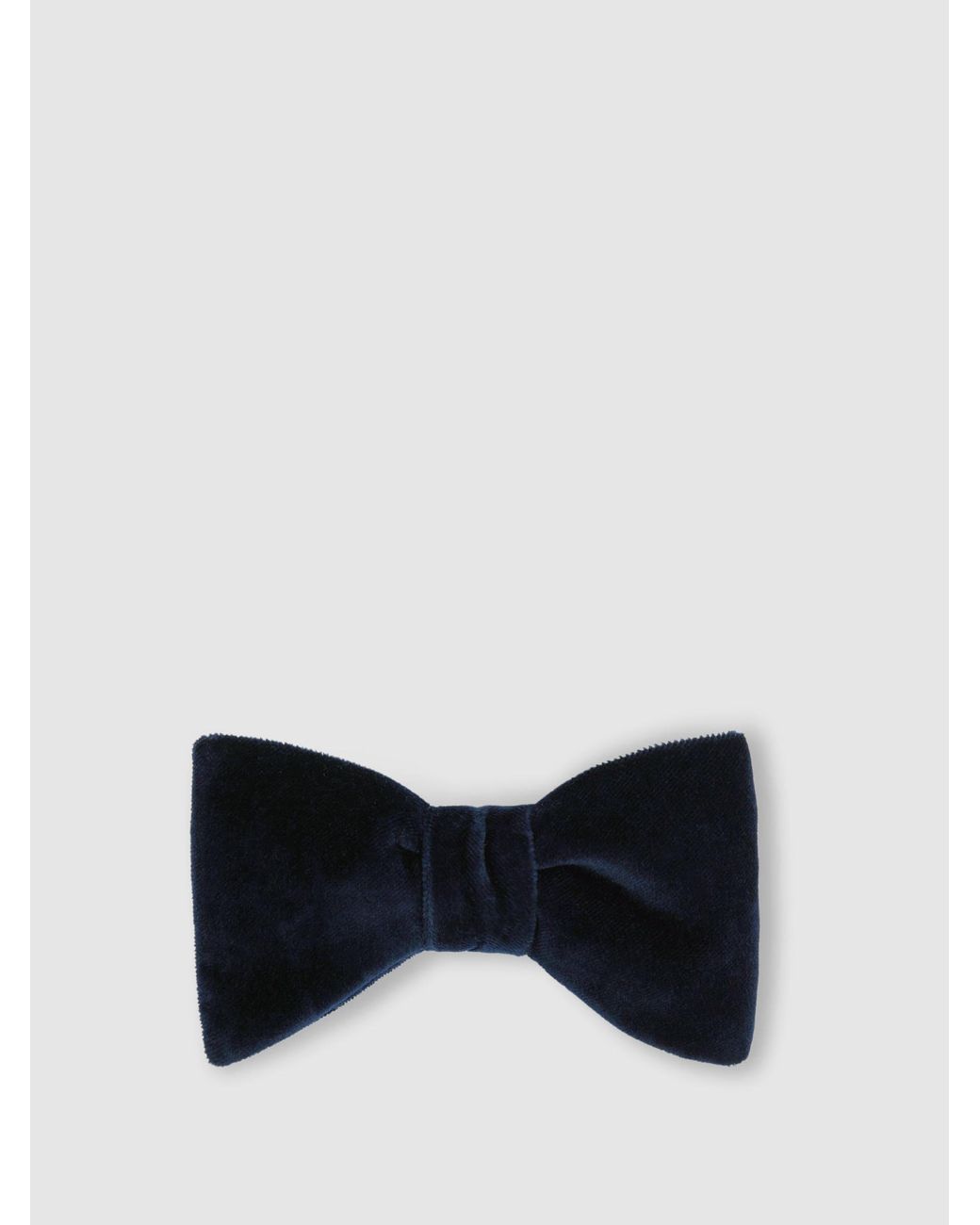Reiss Black Hike - Navy Velvet Bow Tie, One for men