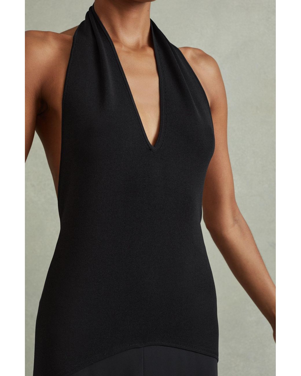 【海外限定】REISSドレス☆Rene Hybrid Knit Midi Dress in Navy Buy Reiss Navy Rene Hybrid Knit Midi Dress from the Next UK