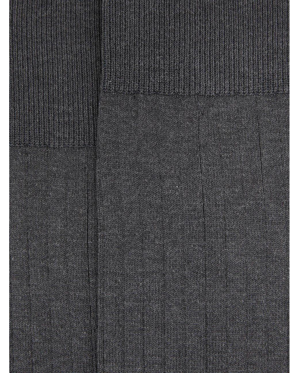 Reiss Black Fela - Charcoal Ribbed Socks, M/l for men