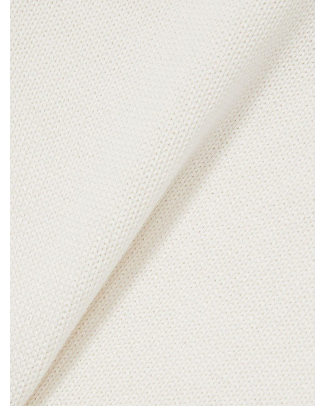 Reiss Natural Cotton And Wool Crew-Neck Top