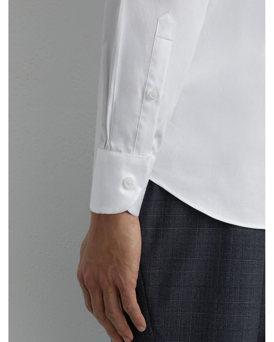 Reiss White Stretch-Cotton Regular-Fit Shirt for men