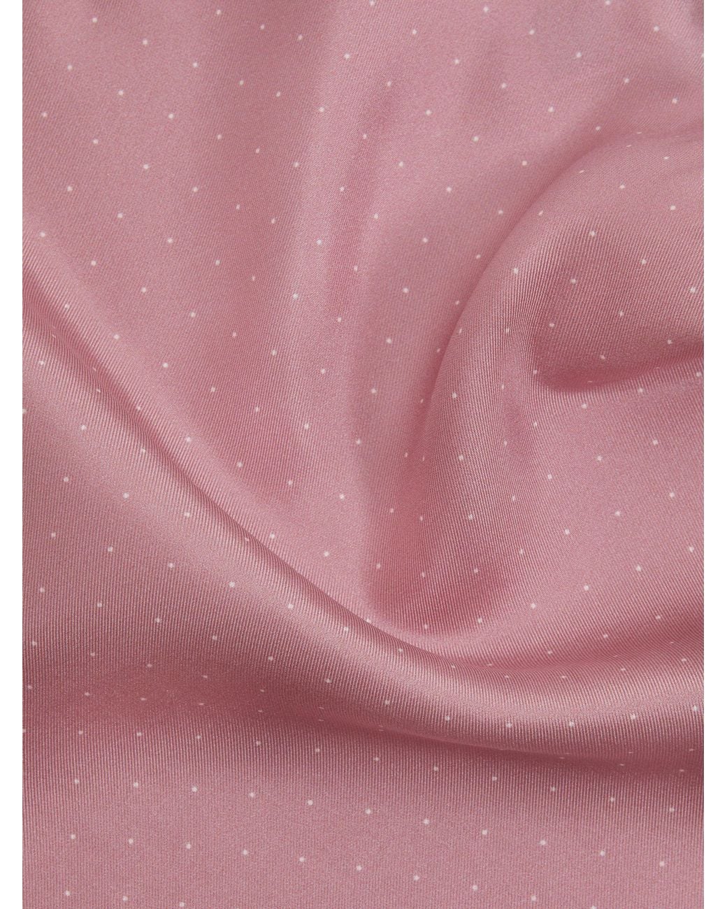 Reiss Liam - Pink Polka Dot Silk Pocket Square, One for men