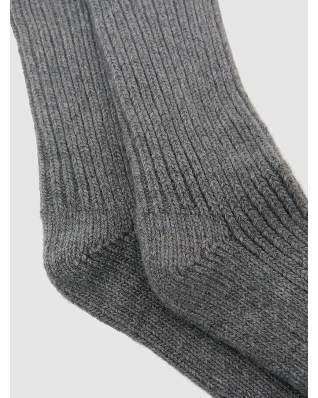 Reiss Gray Socks With Cashmere