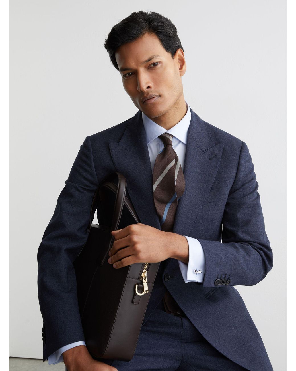 Reiss Blue Carrick & Twisted Bar Cufflinks for men