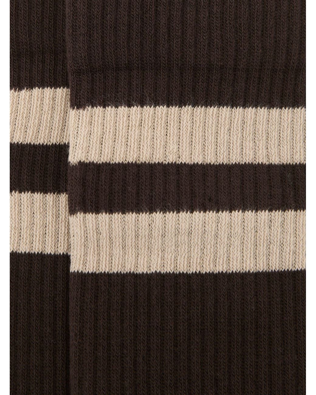 Reiss Black Dark & Oatmeal Cotton-Blend Double-Stripe Socks, S & M for men