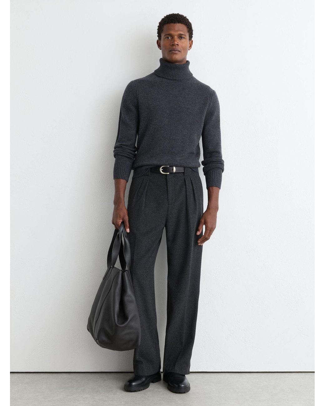 Reiss Blue Osbourne - Charcoal Grey Jumper, M for men