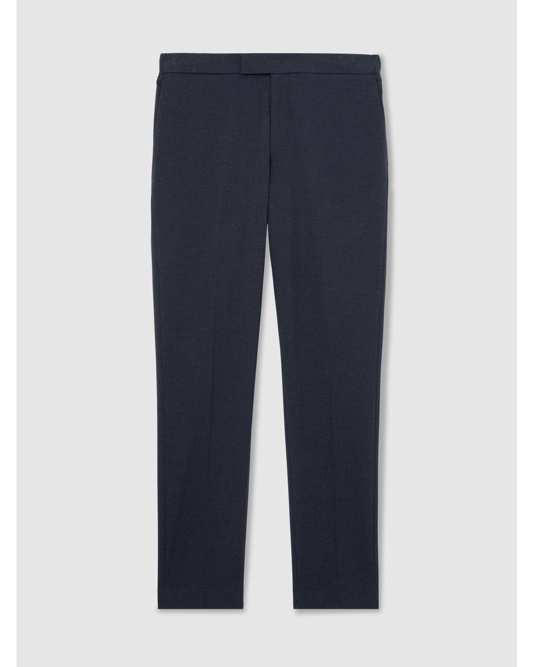 Reiss Blue Slim-Fit Stretch Drawstring Trousers for men