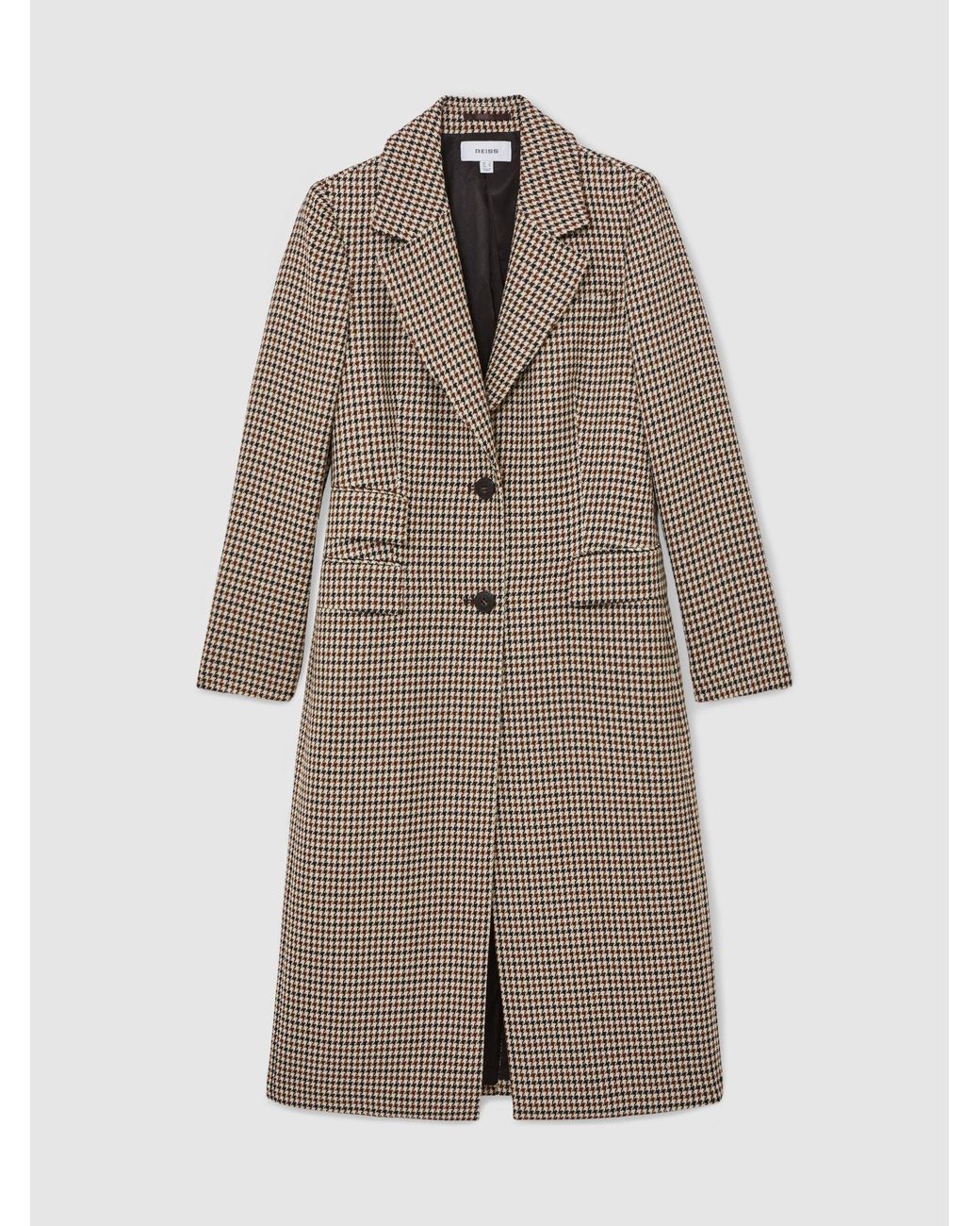 Reiss Natural Wool-Blend Single-Breasted Coat
