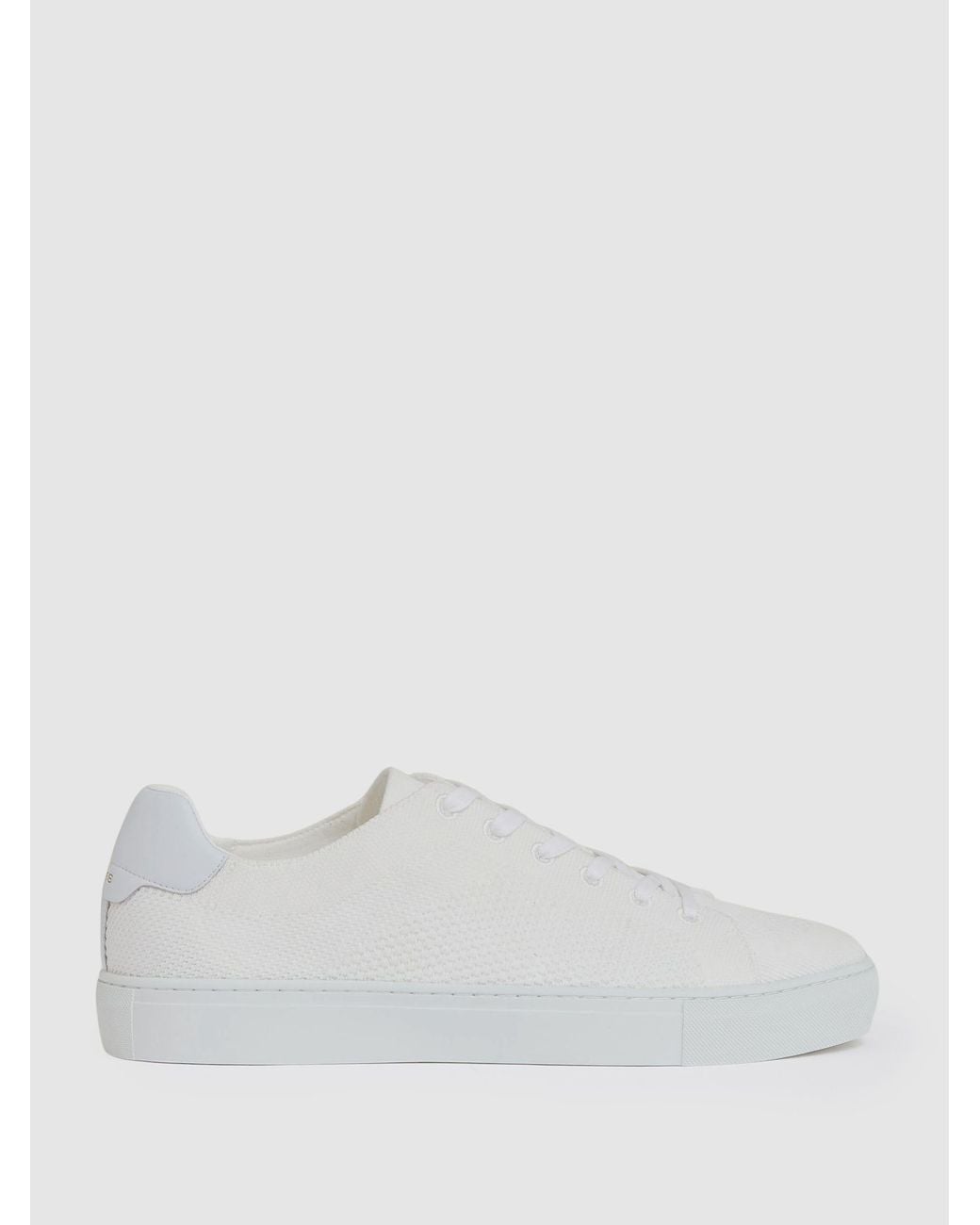 Reiss White Finleyted Low-Top Trainers for men