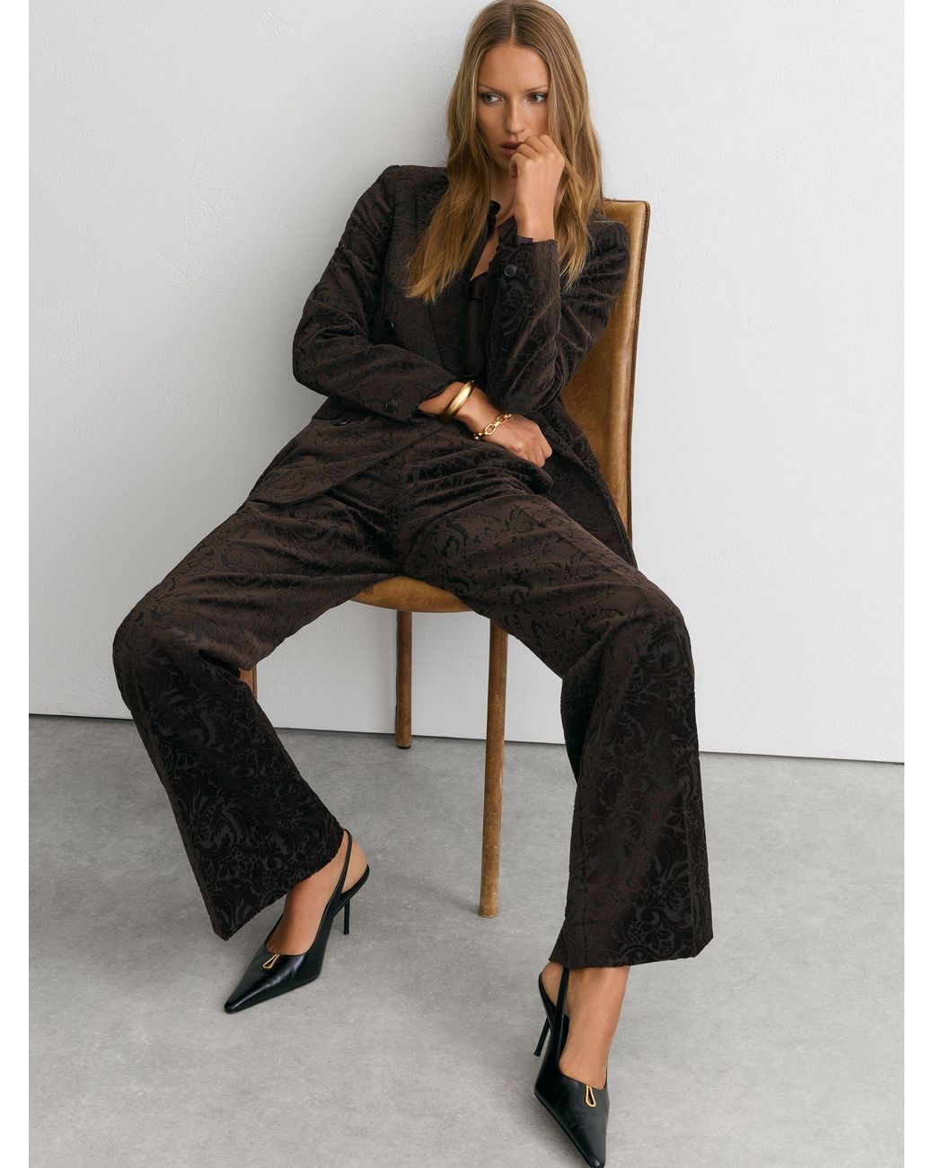 Reiss Black Suit Trousers