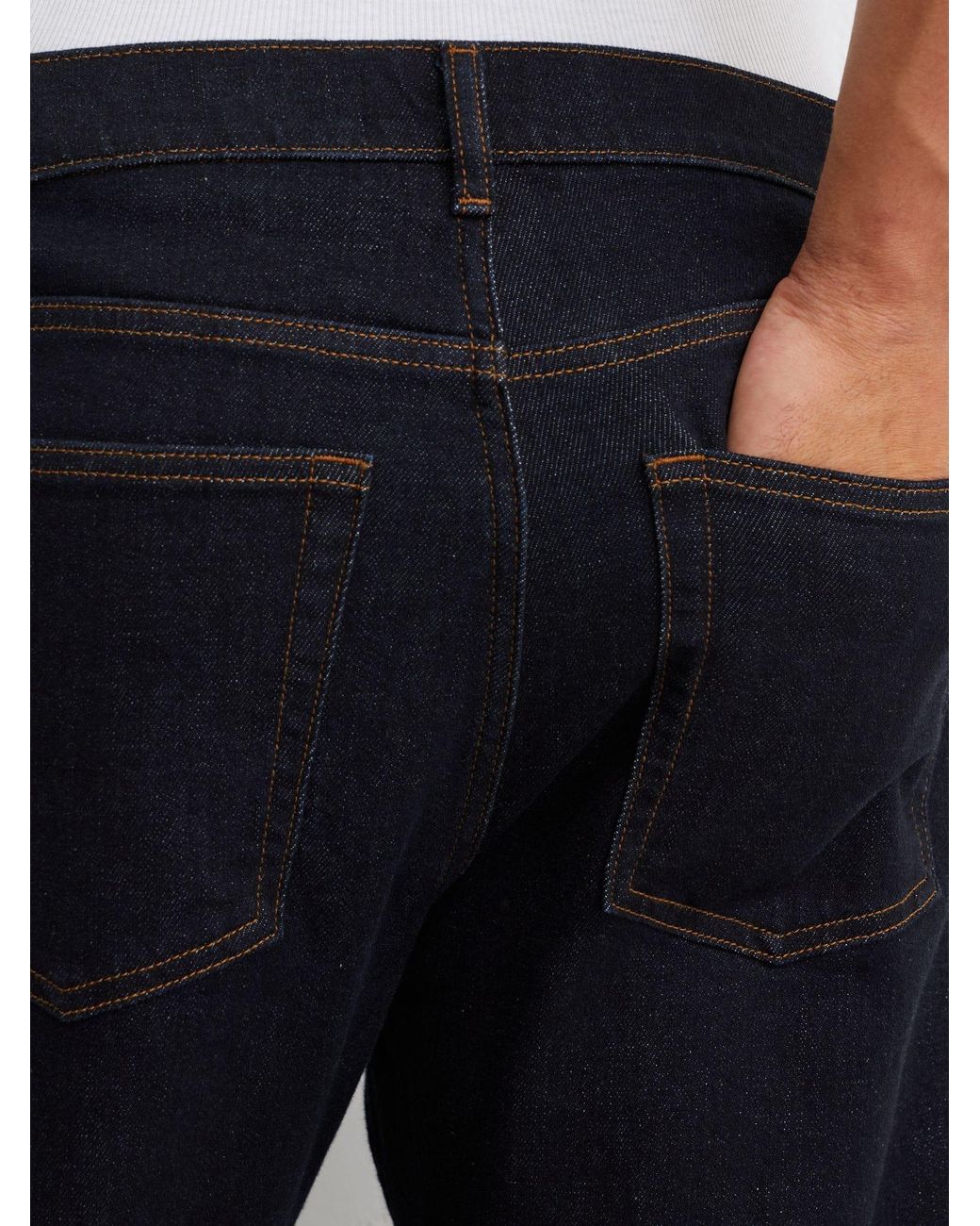 Reiss Black Relaxed Flared-Leg Jeans for men