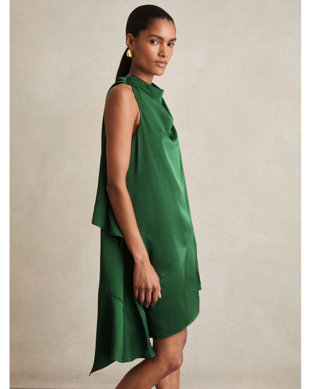 slim fit dress slacks Ellie Wilde Tiered Long A-Line Prom Dres EW35119 Emerald / 00 main image 1