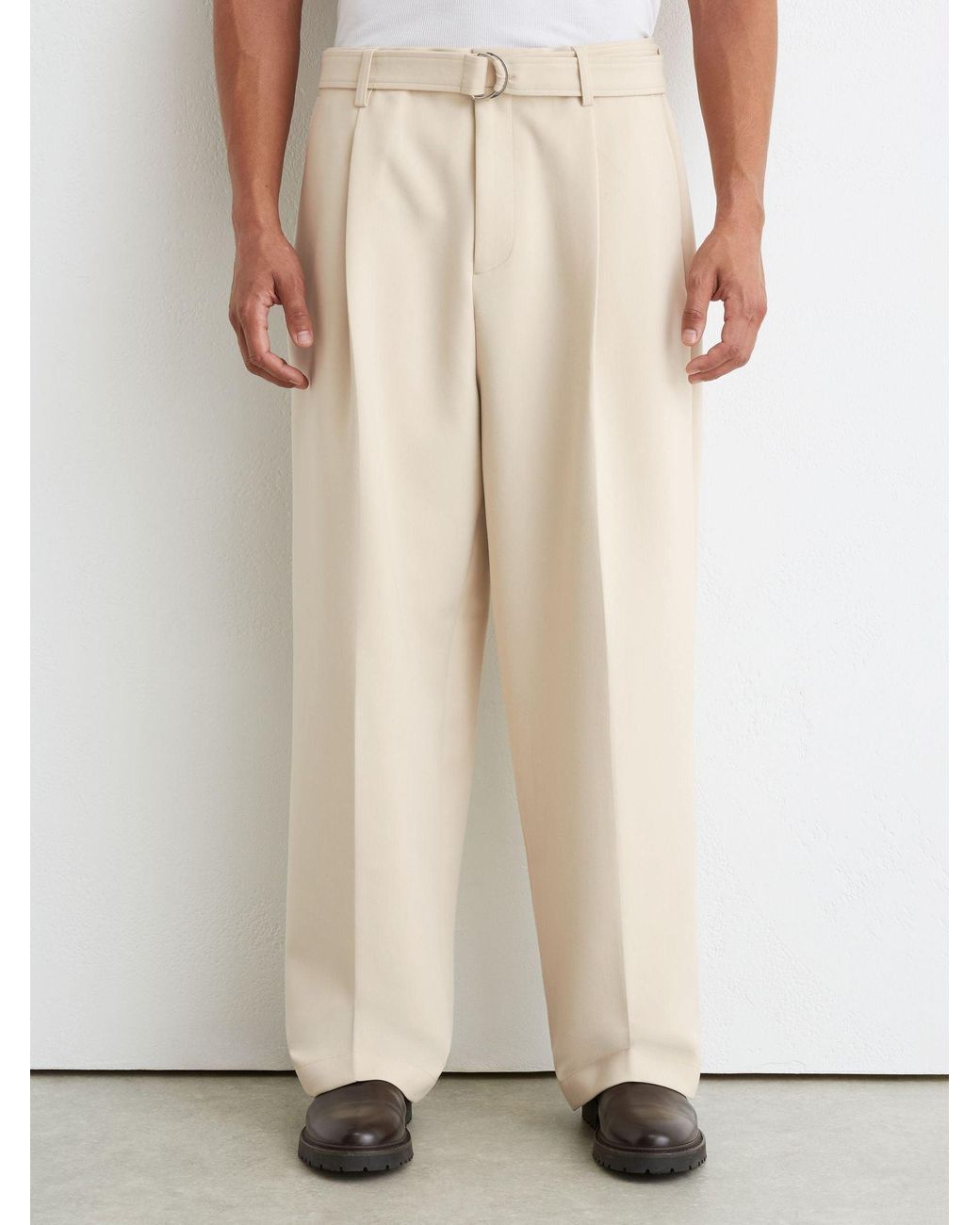 Reiss Natural Atwell - Stone Trousers, 30 for men