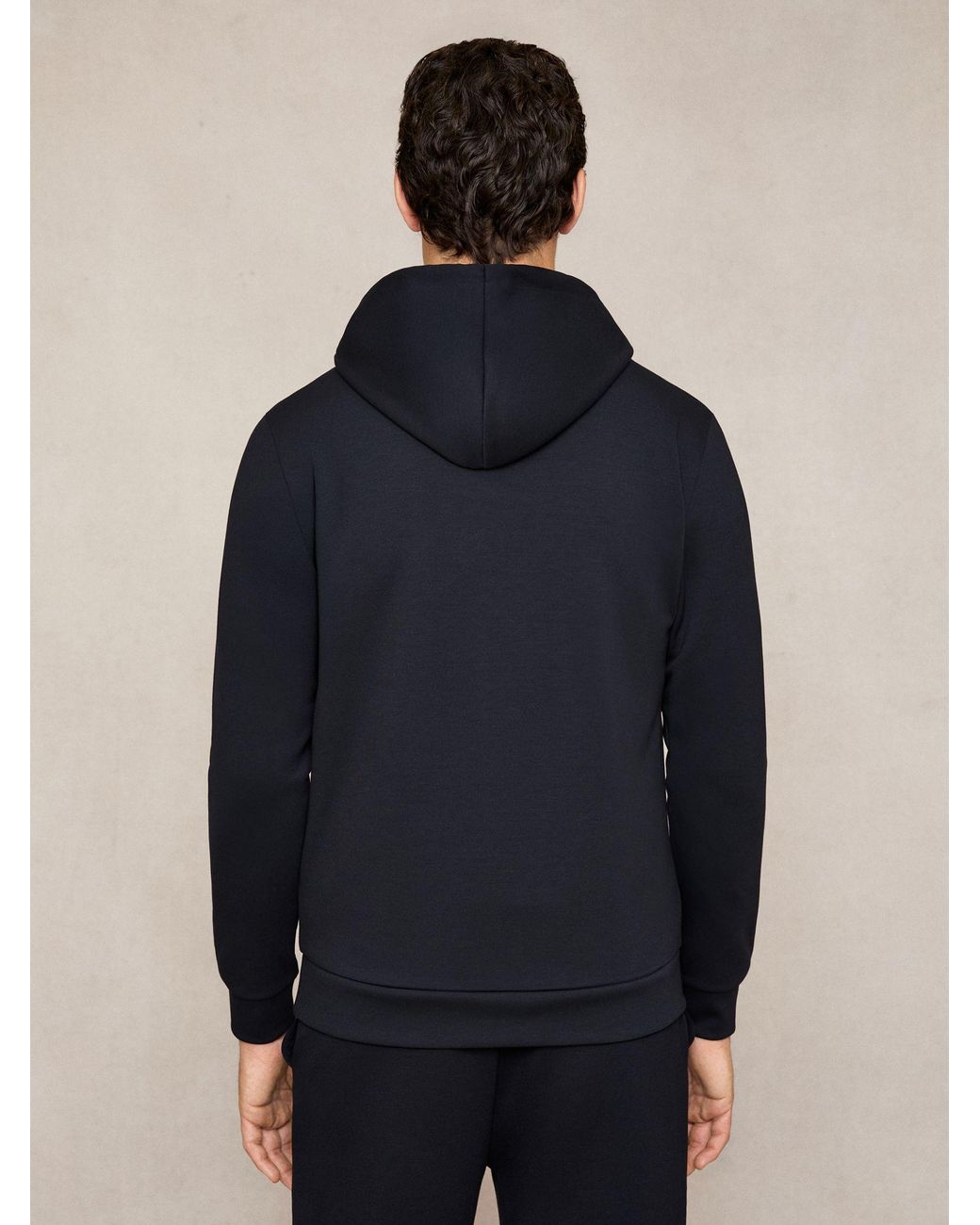 Reiss Gray Drawstring Hoodie for men