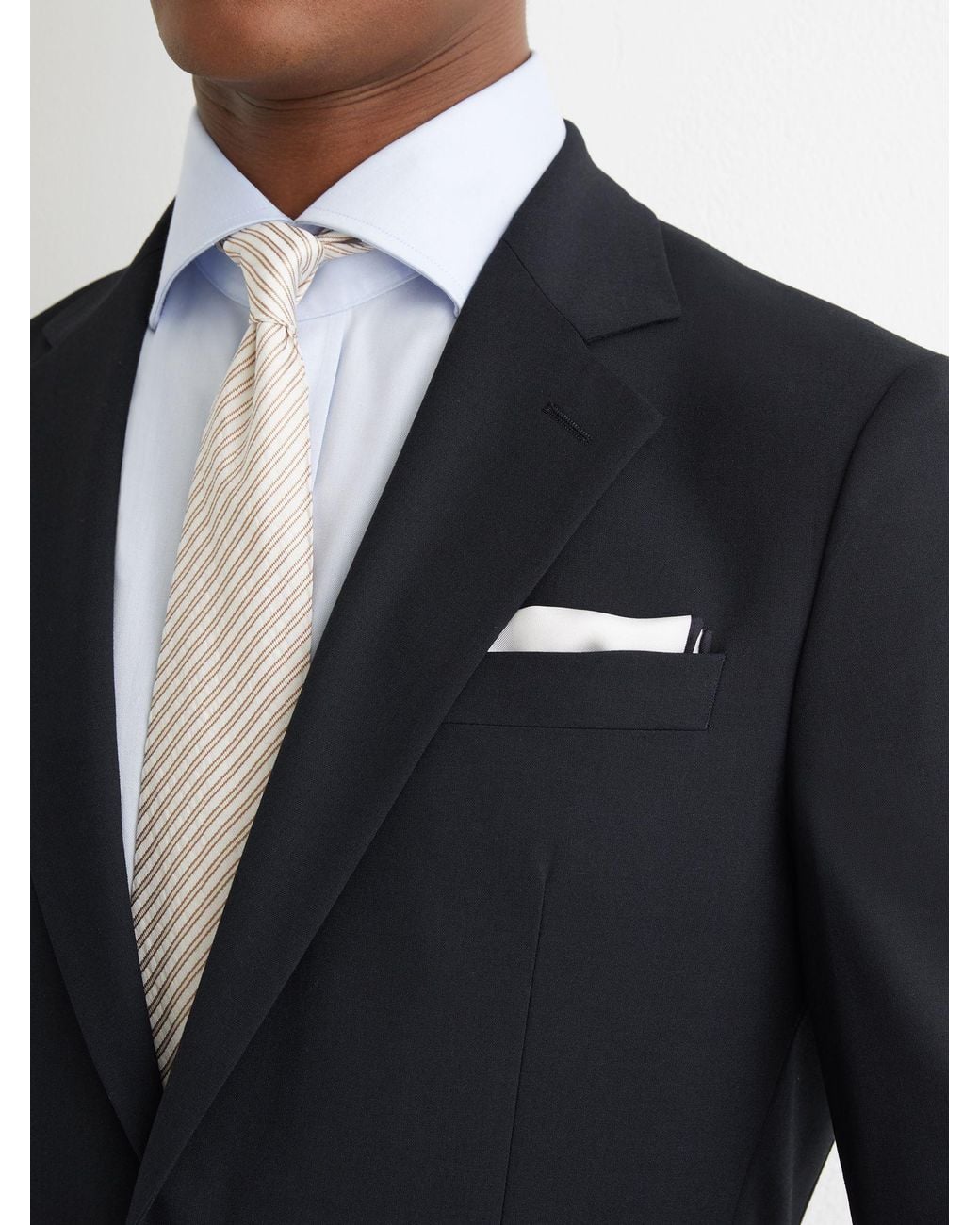 Reiss Blue Tailored Fit Single-Breasted Suit Blazer for men