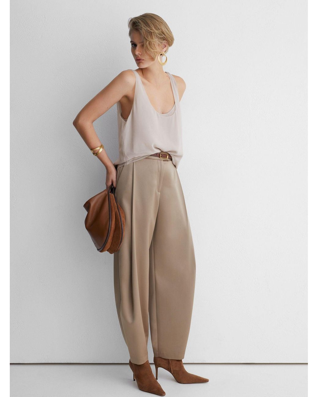ATELIER Natural Silk-Chiffon Layer Vest