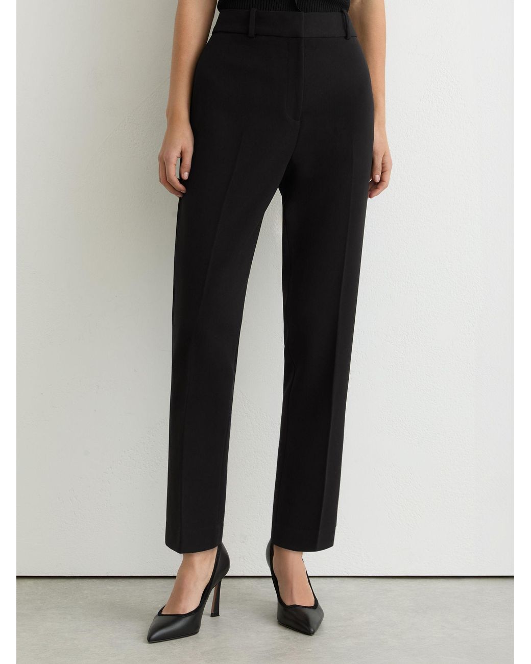 Reiss Black Gabi Polyester Suit Trousers