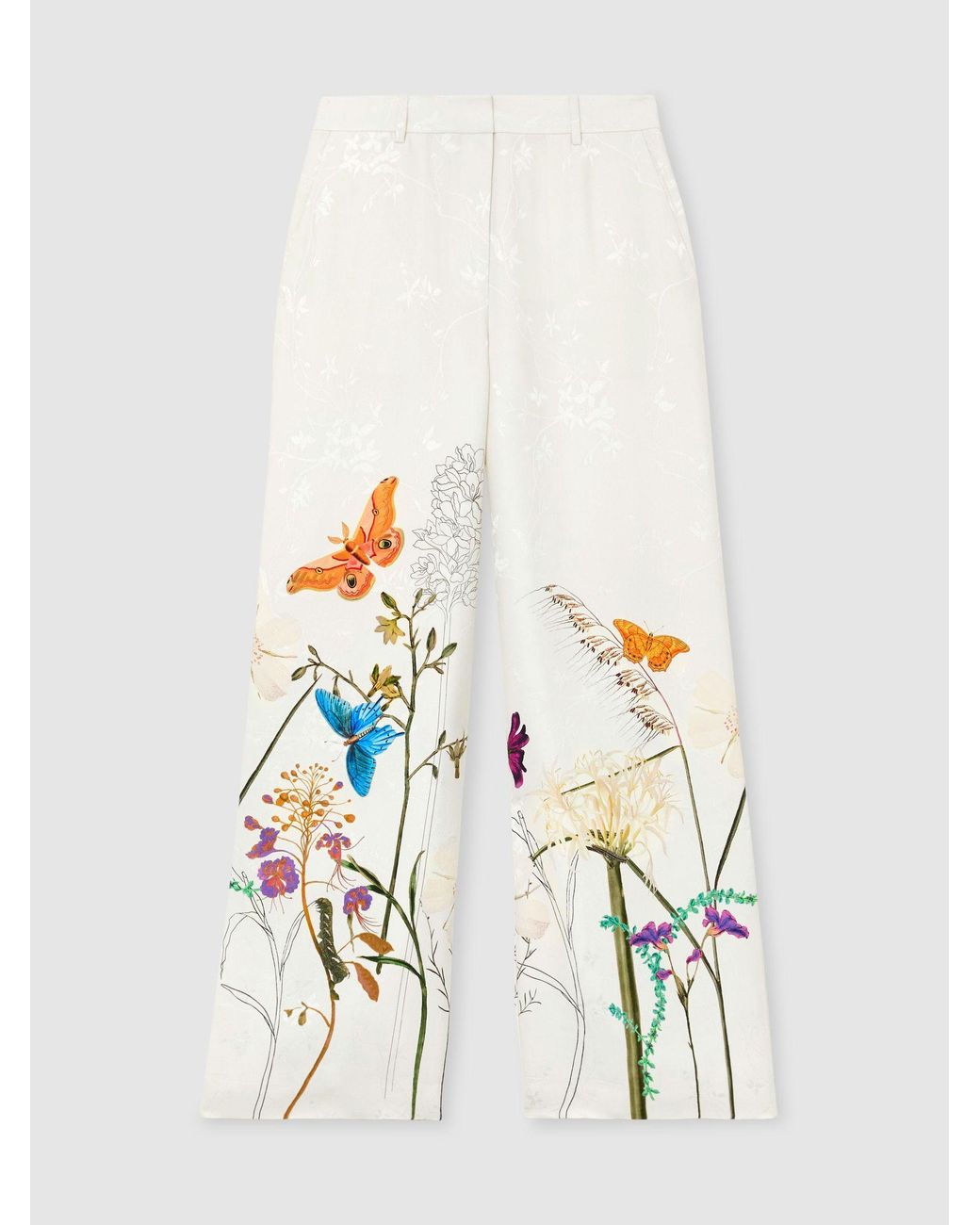 Reiss Natural X Nybg Printed Wide-Leg Suit Trousers