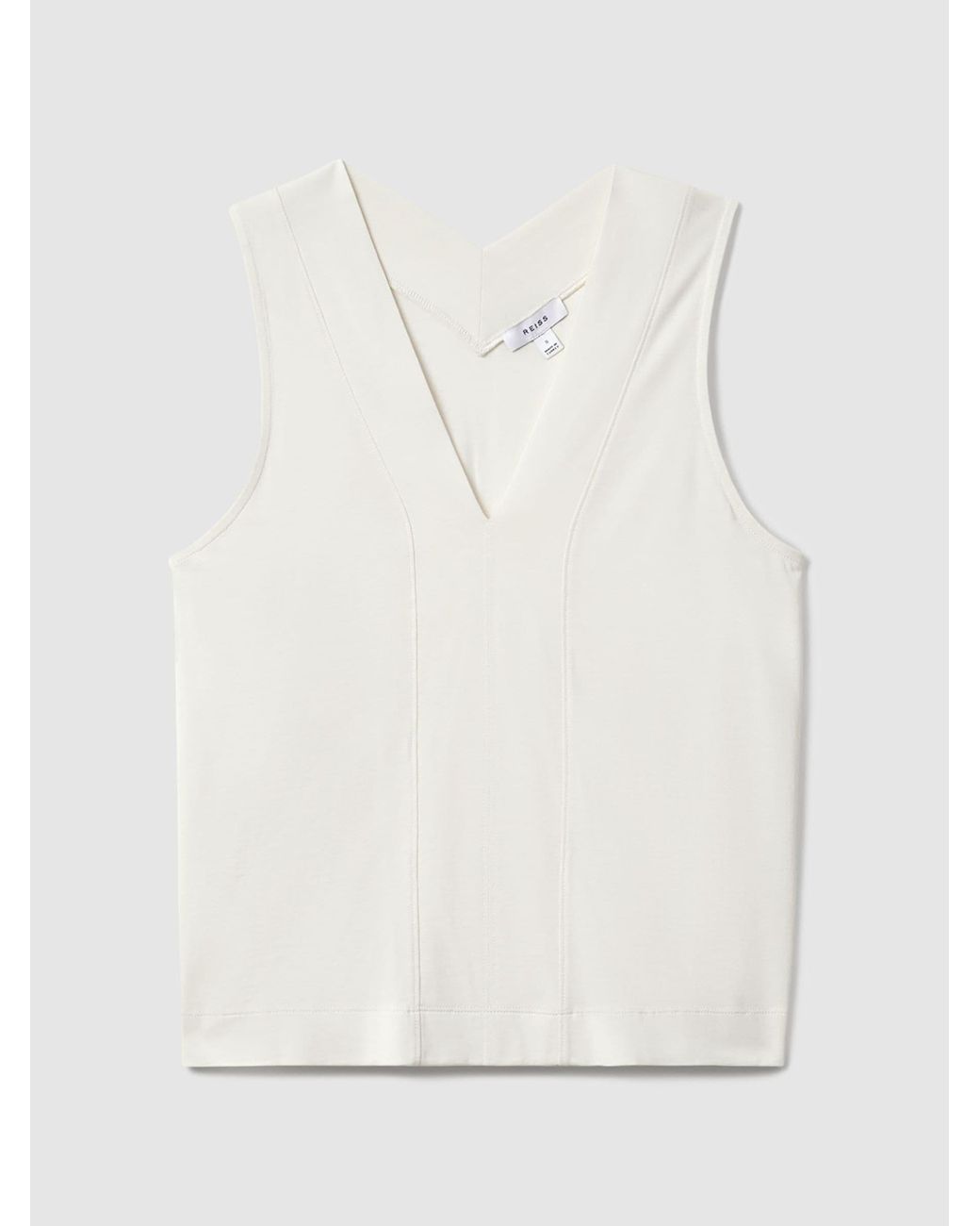 Reiss Natural V-Neck Shell Top