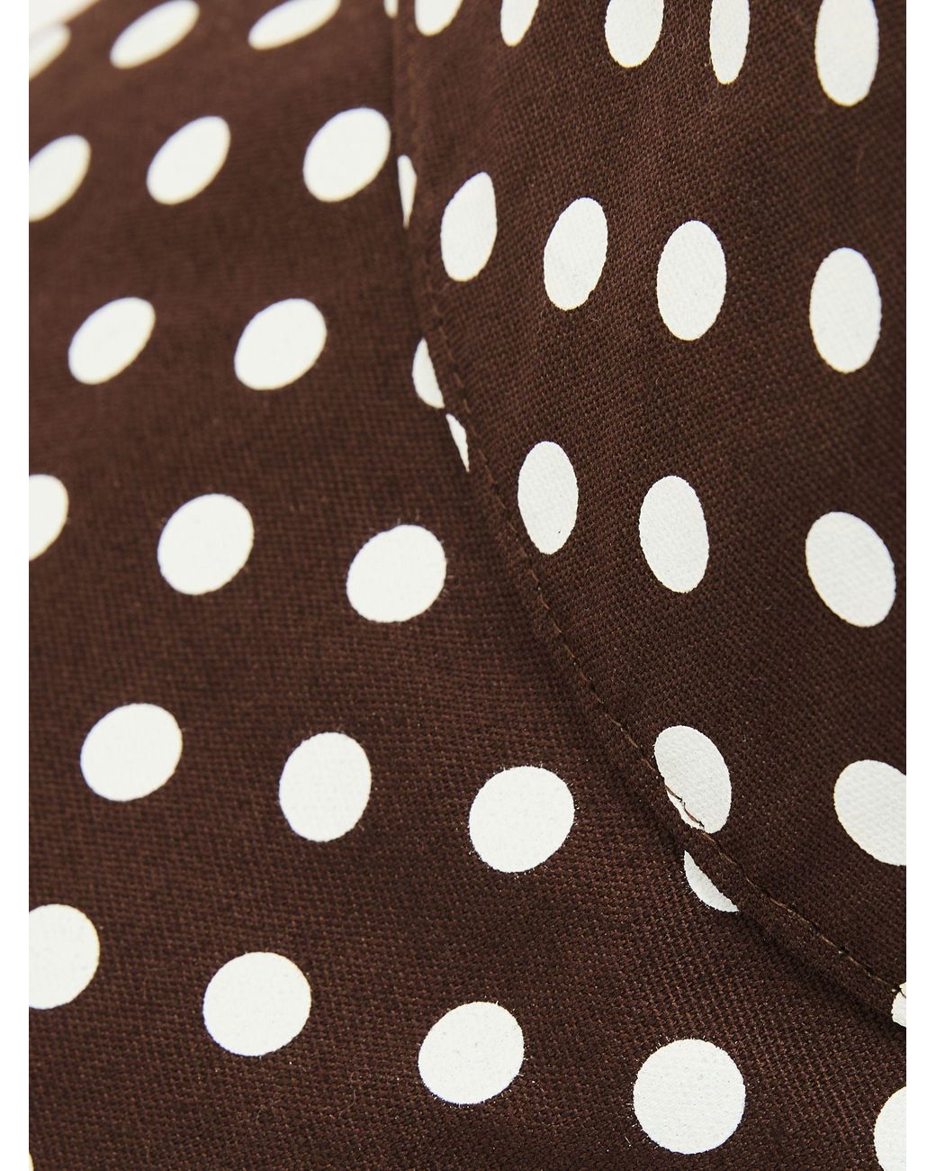 Reiss White Cotton Polka-Dot Bucket Hat, S & M
