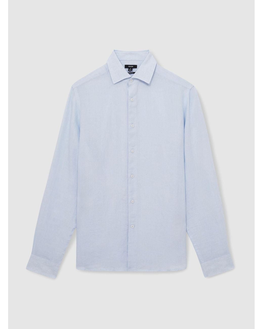 Reiss Multicolor Linen Long-Sleeve Shirt for men
