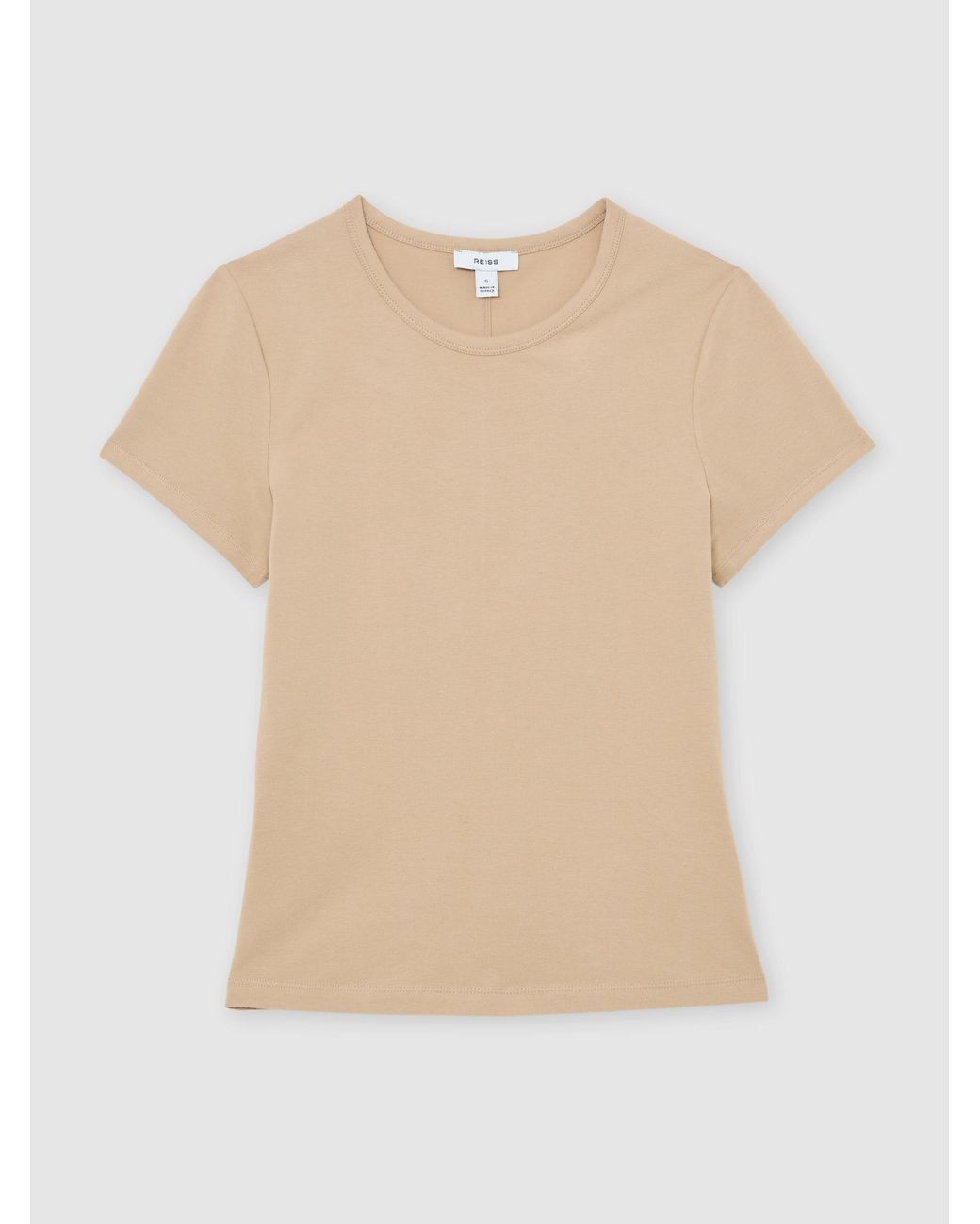 Reiss Natural Stretch-Cotton Crew-Neck T-Shirt