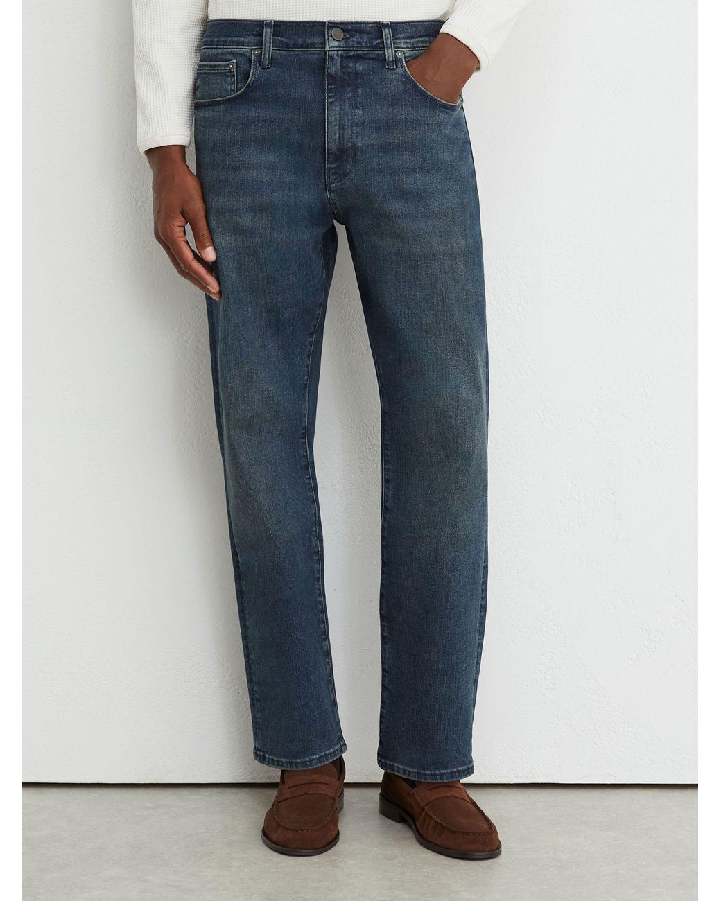 Reiss White Comfort-Stretch Jeans for men