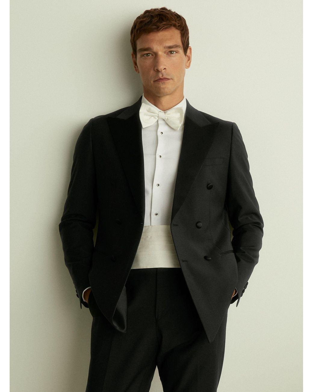 Reiss Natural Silk Cummerbund for men