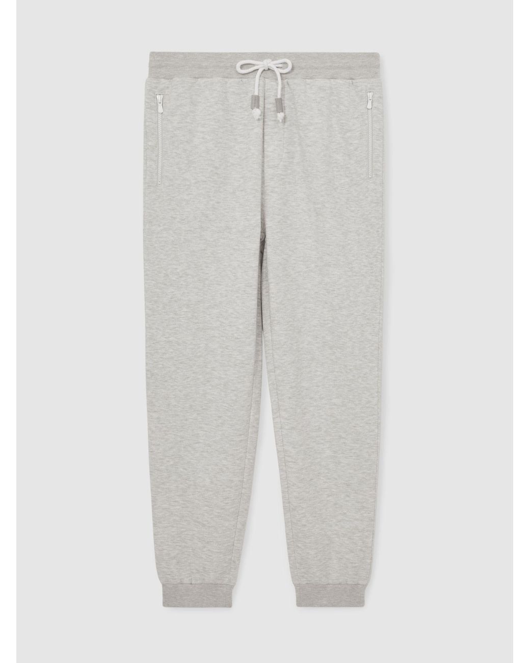 Reiss Natural Cotton-Blend Drawstring Joggers for men