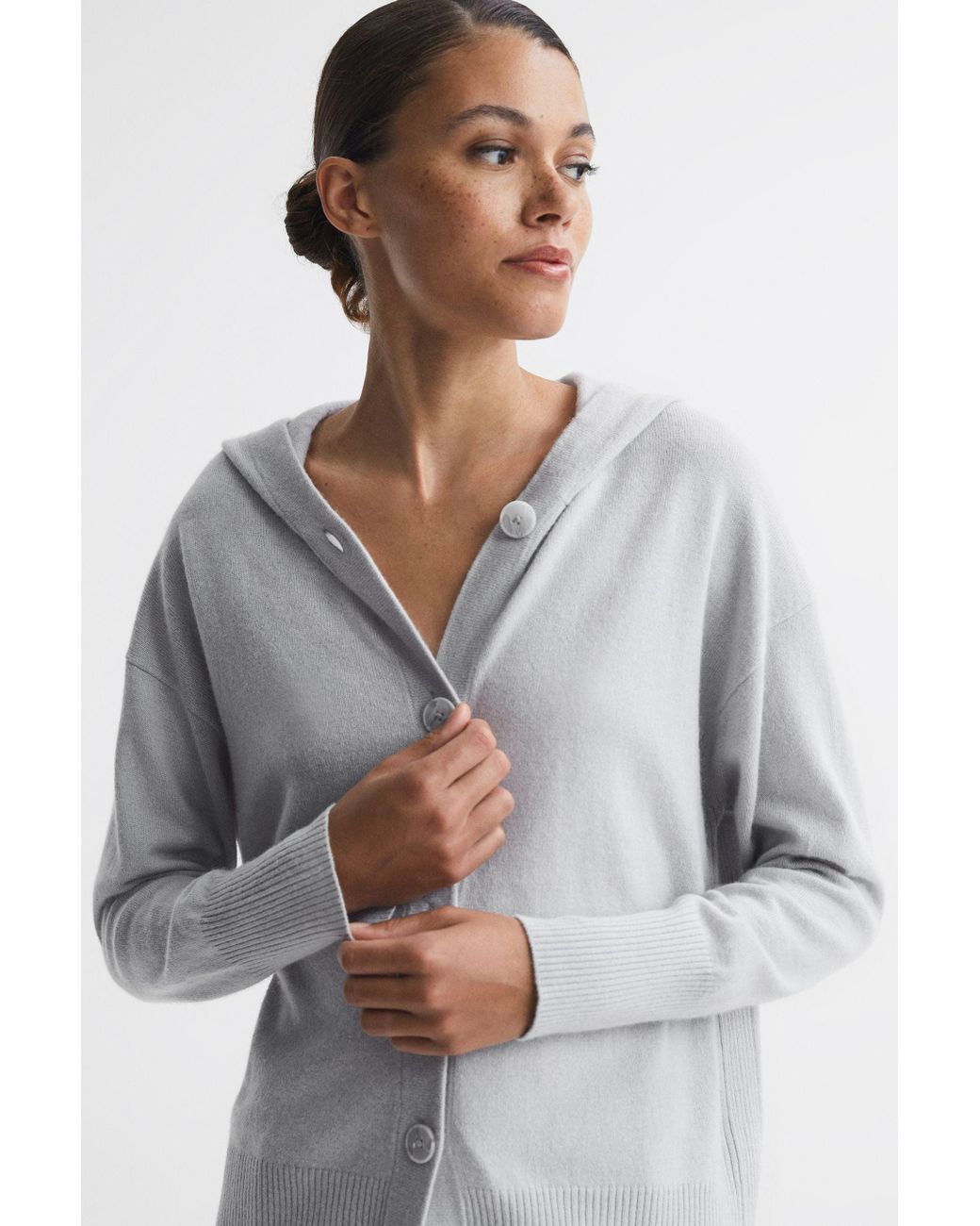 Hooded grey deals cardigan