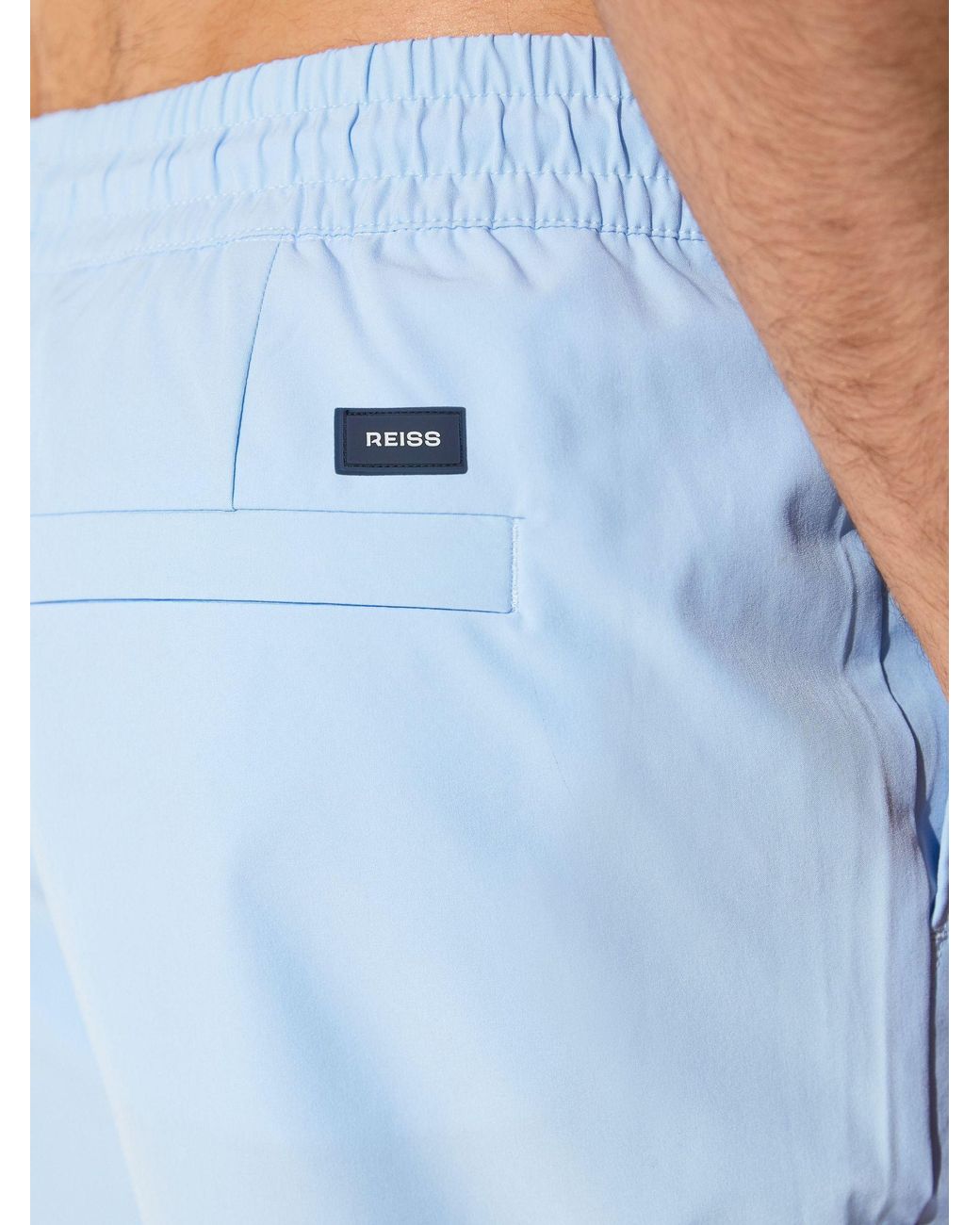 Reiss Blue Drawstring Swim Shorts for men