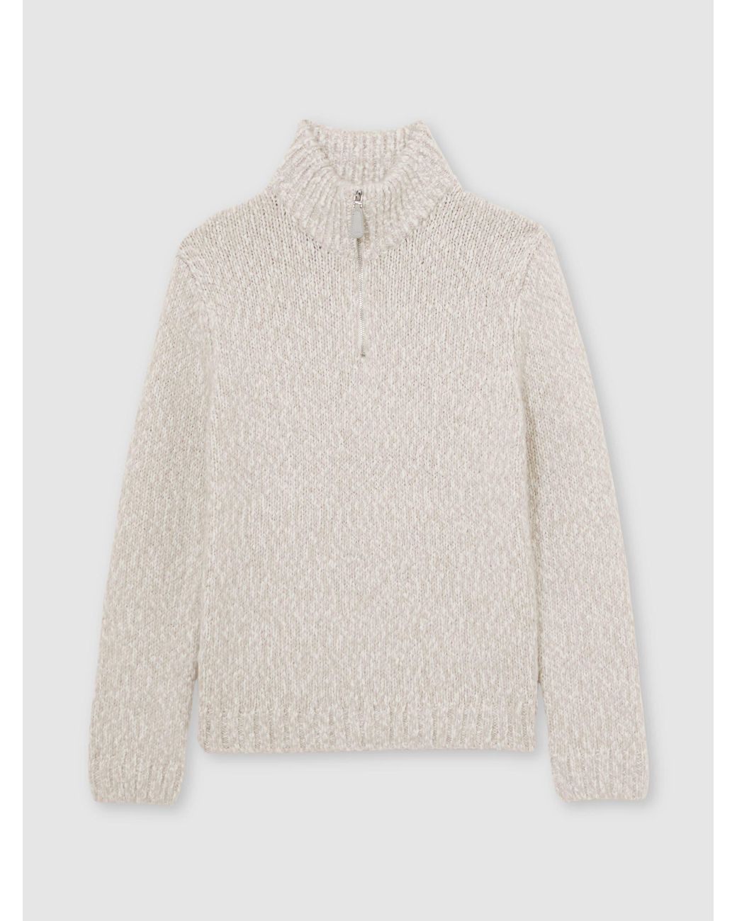 Reiss Multicolor Marled Half-Zip Knitted Jumper With Wool for men
