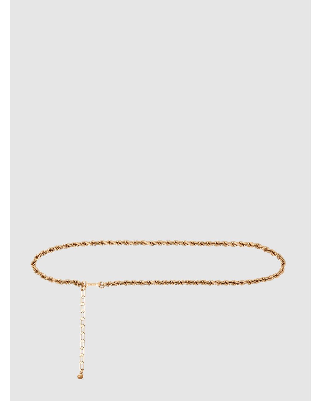 Reiss Brown Twist Chain Belt, M & L