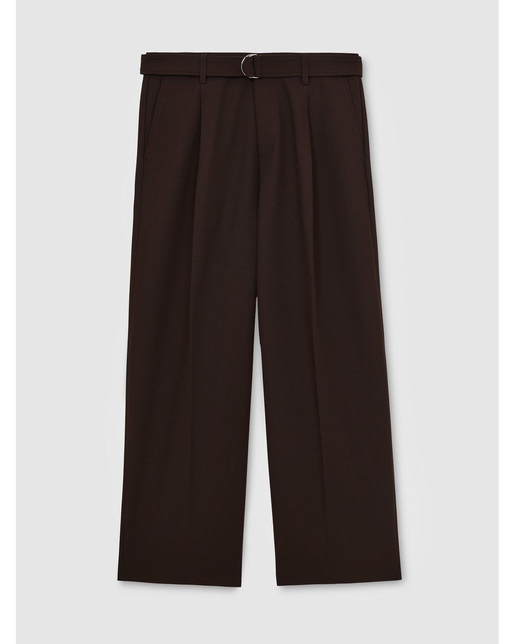 Reiss Natural Relaxed-Fit Belted Trousers for men
