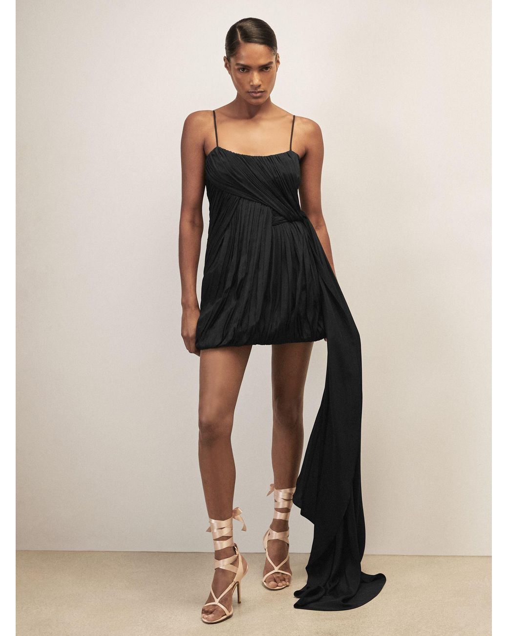 Reiss Sophie - Black | Royal Ballet Pleated Mini Dress, Us 4