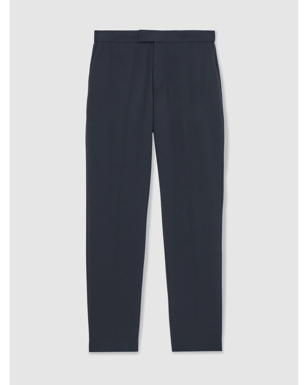 Reiss Blue Slim-Fit Drawcord Trousers for men